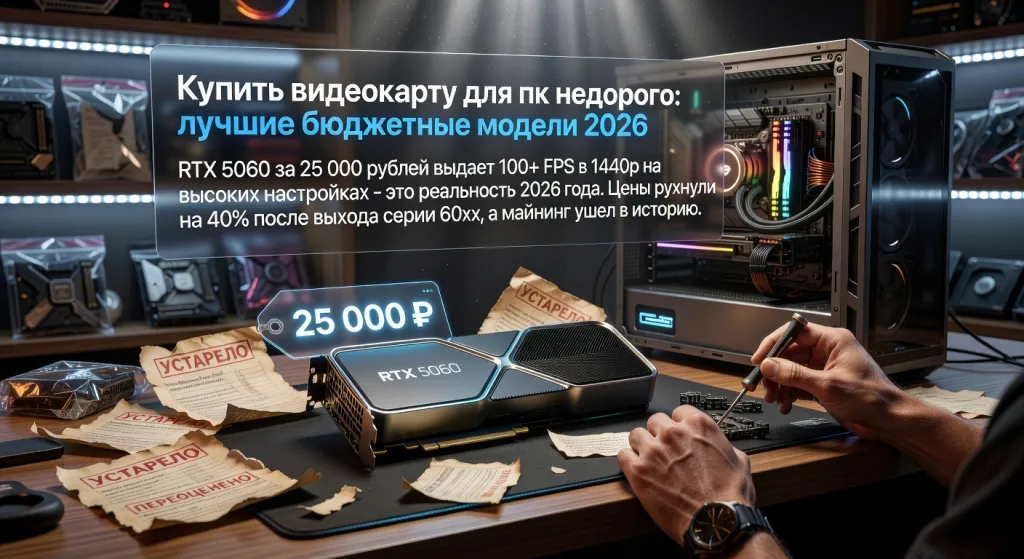 Купить видеокарту для пк недорого: лучшие бюджетные модели 2026: какие модели актуальны и стоят своих денег в 2026